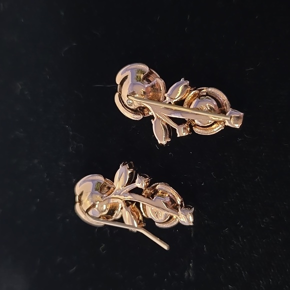 SOLD. Kate Spade Garden Garland Rose Gold Earrings - Picture 7 of 9